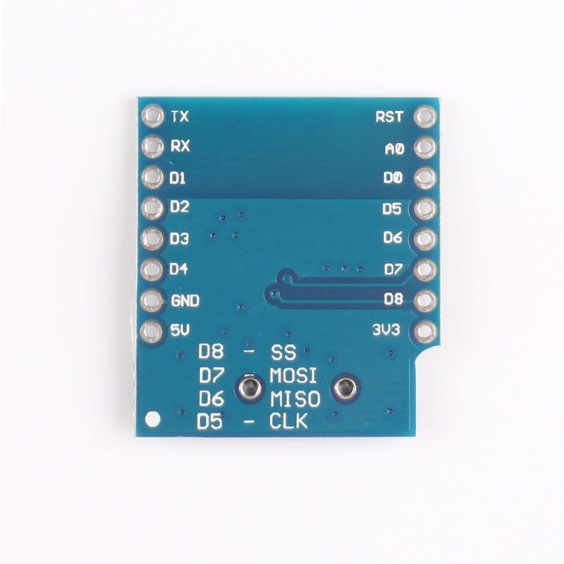 WEMOS D1 mini SD-card Shield voor micro SD onderkant